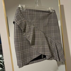 Plaid mini skirt